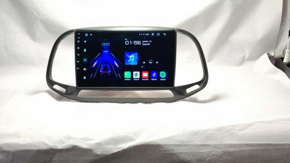 Rádio 2 DIN Android Fiat Doblo Carplay Wifi GPS BLUETOOTH + câmara