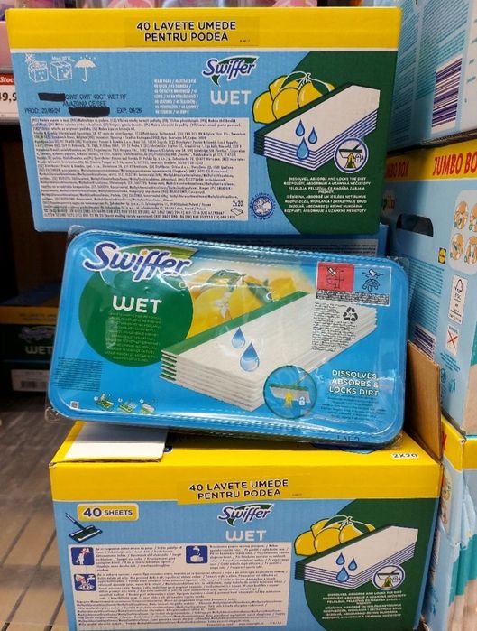 Вологі серветки до магнітної швабри Swiffer
