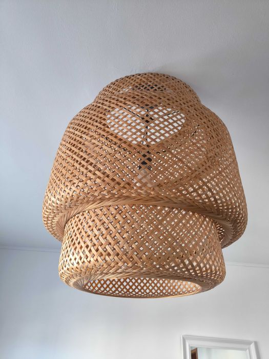 2x lampa wisząca Ikea Sinnerlig boho bambusowa ręcznie robione