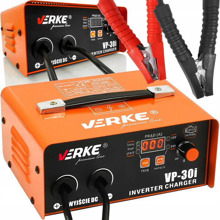 PROSTOWNIK INWERTOROWY Rozruchem Akumulatorów Akumulatorowa Ładowarka