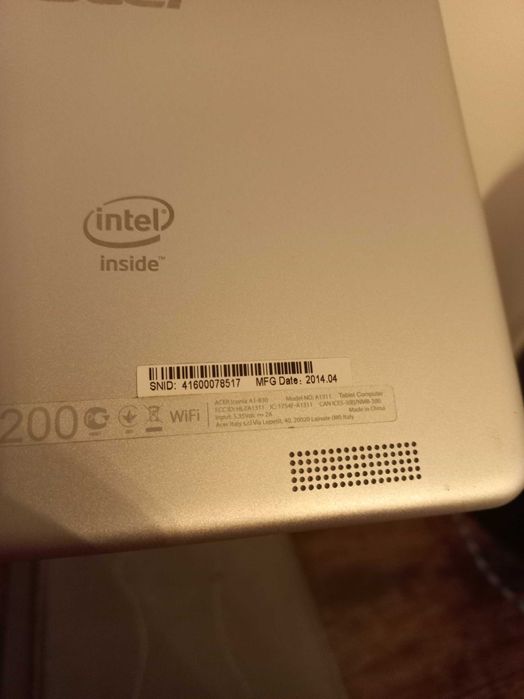 Tablet acer  iconia novo