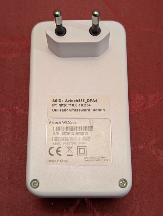 Repetidor WIFI Aztech WI556E