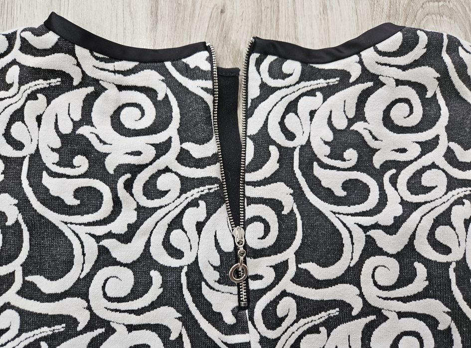Czarno Biała bluzka grubsza Monnari l-xl 46 bawełna