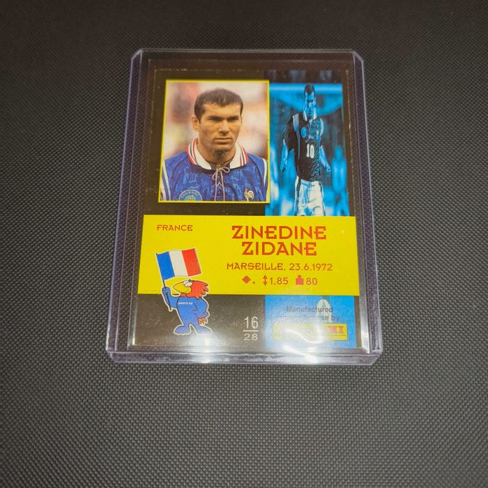 Carta Zinedine Zidane France 98