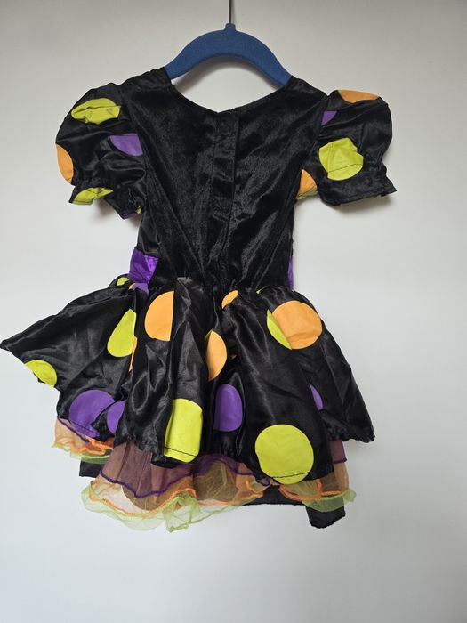 Czarownica wiedźma r. 74 sukienka kapelusz przebranie karnawał