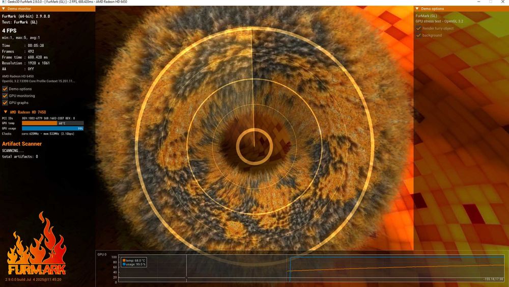 Karta graficzna XFX Radeon HD 6450 1GB – sprawna