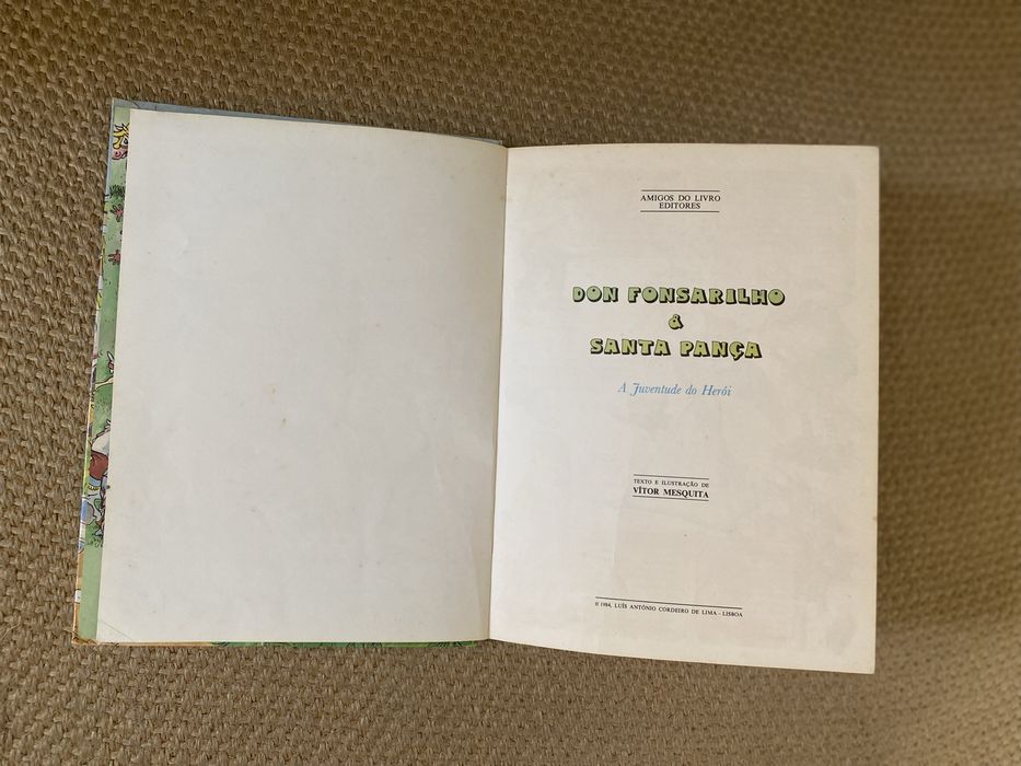 2 Livros Don Fonsarilho & Santa Pança - anos 80