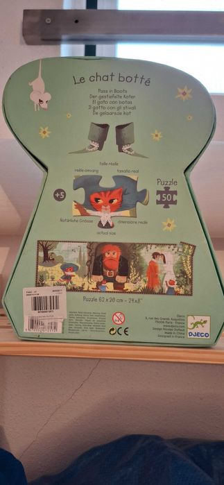 Puzzle Djeco Gato das Botas 50 Peças