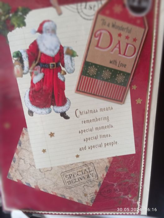 Choinki świąteczne(2szt.)zielona i wrzosowa+świeca+5 kart świątecznych