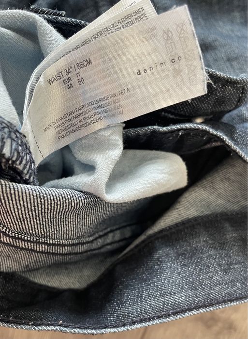 Calções de ganga (Denim Co, tamanho 44, W34)