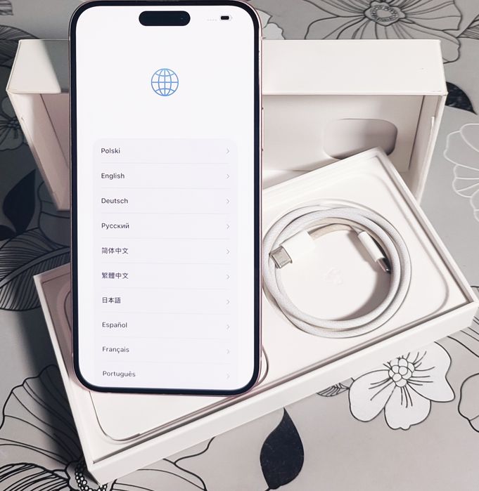 iPhone 15 plus 256 GB różowy - stan idealny