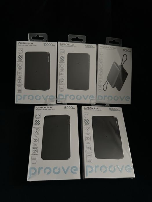 ПаверБанк/Proove Carbon Slim 5000 mAh 20W — чорний