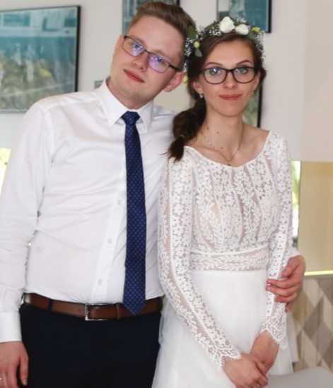 Suknia ślubna, boho, długi koronkowy rękaw, Elizabeth Passion, literaA