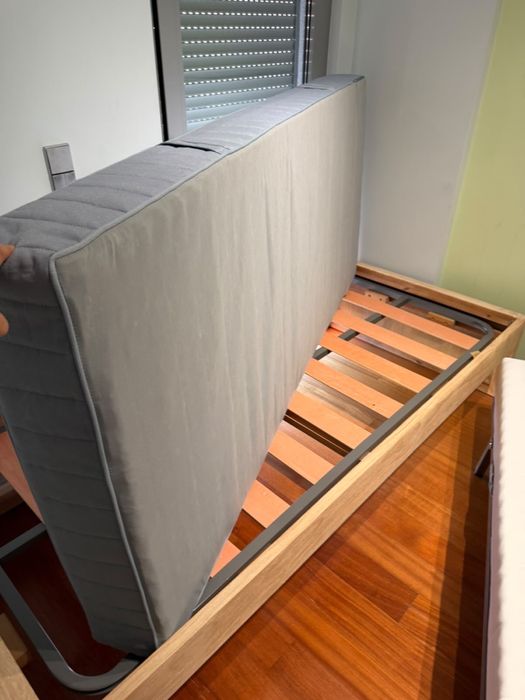 Colchao mola ensacada 90x200cm ikea como novo
