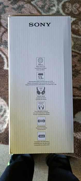 Auscultadores Wireless SONY MDR-RF811RK (On Ear - Preto)