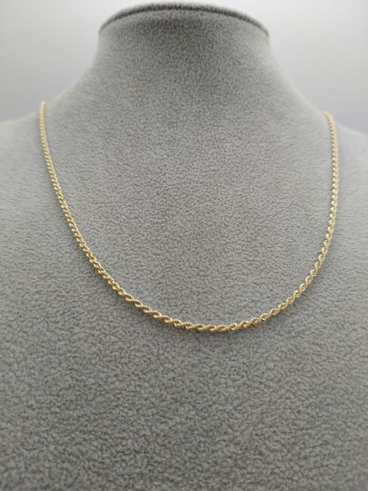 Złoty Łańcuszek Kordel 50cm Pr.585 Nowy Zapraszamy