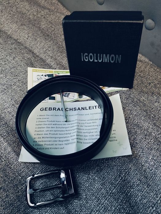 Pasek męski IGOLUMON – Komplet na prezent