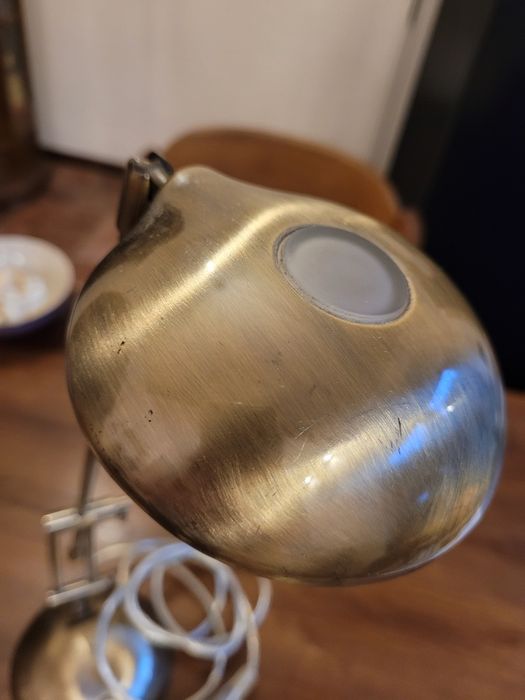 Lampka biurkowa biuro mosia