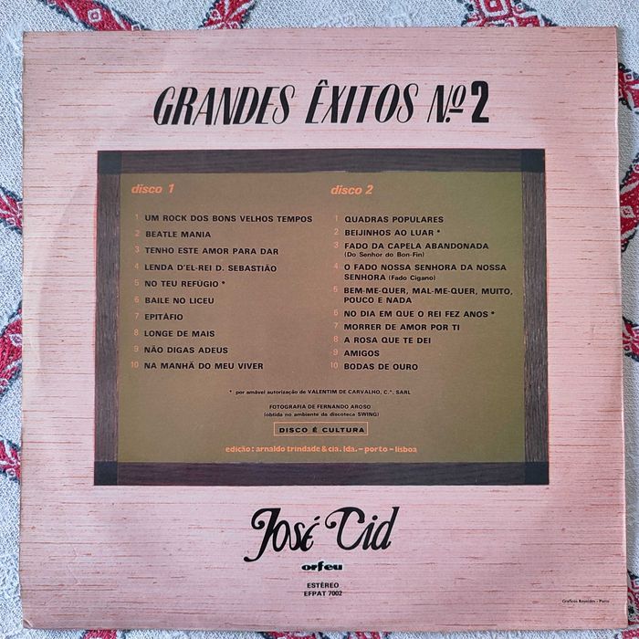 coleção discos vinil José Cid - "Grandes Êxitos Nº2" + compilação + 7"