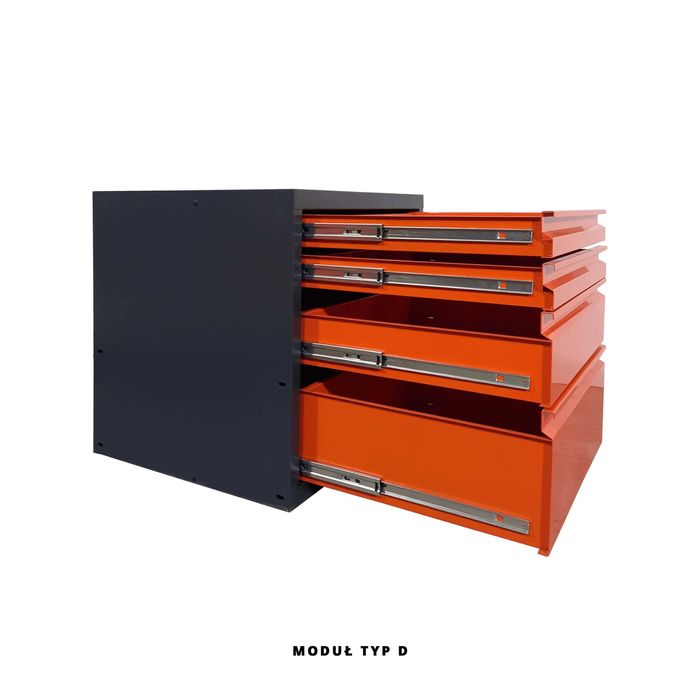 STÓŁ Warsztatowy P-2112 - DUŻY z szufladami szafką półką