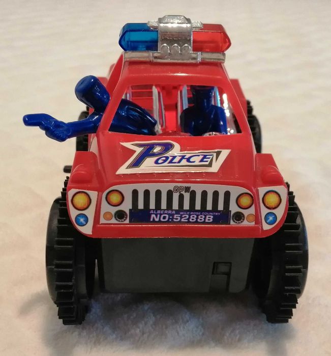 Policja, radiowóz, dżip, 11,5cm, napęd (Zabawka, Autko)