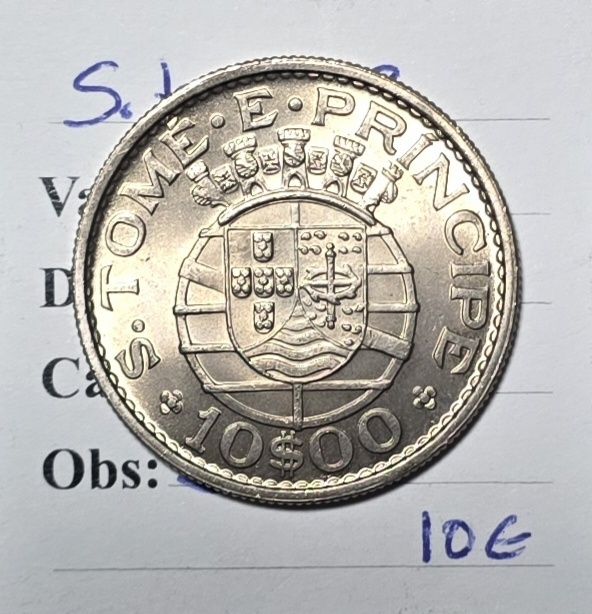 10$00 1971 S.tome e príncipe