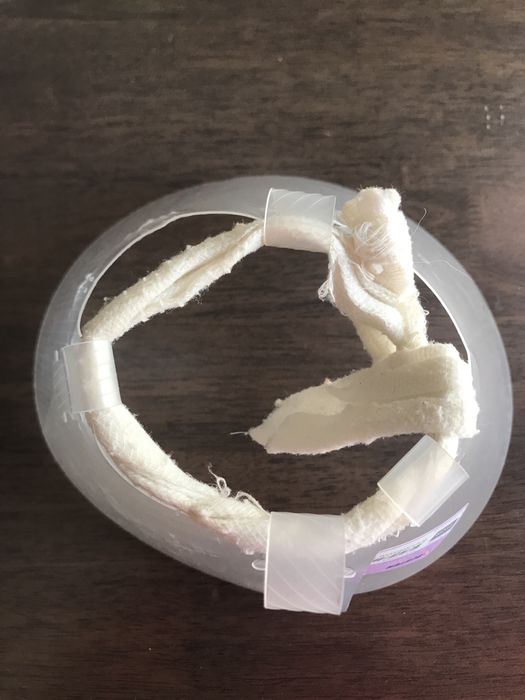 Colar isabelino de plástico transparente 15cm para cães/gatos