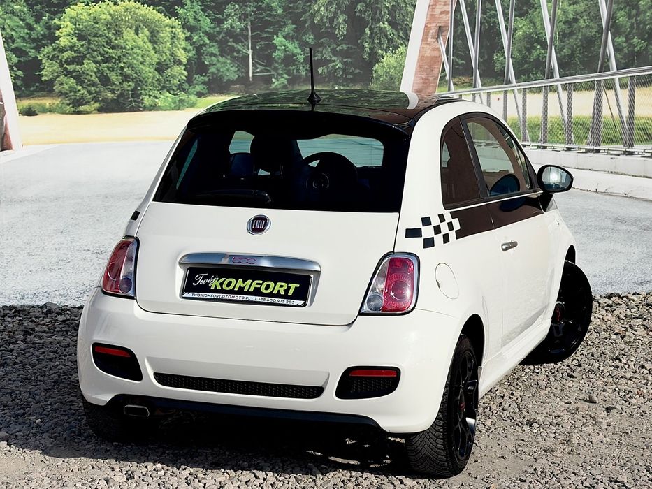 Fiat 500 Gwarancja!Oryginalny Lakier!Pakiet S!Skóra!Virtual!Serwis!