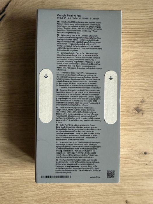 Google Pixel 10 Pro 16/256GB Obsidian