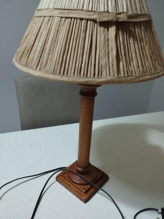 Candeeiros com abajur em tecido