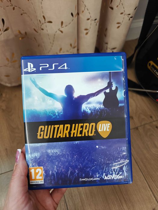 Gra PS4 Guitar Hero + gitara + adapter USB