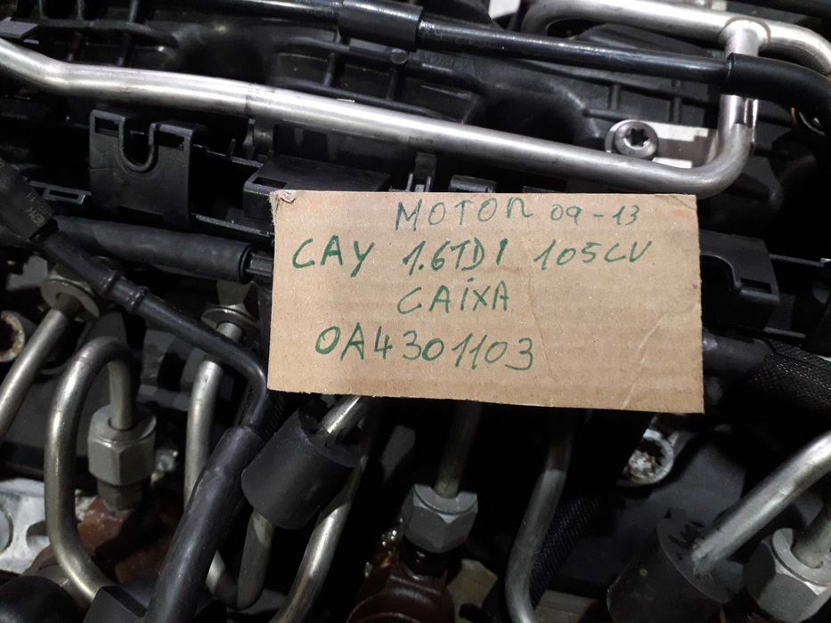 Motor CAY  VW Audi 1.6 Tdi 105 cv Caixa 5 Velocidades