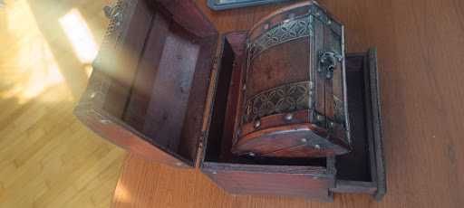 Дерев'яних скриньок-сундучків (2 в 1) у вінтажному стилі / Шкатулка