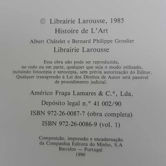 3 Livros Grandes História da Arte Larousse - Civilização Editora