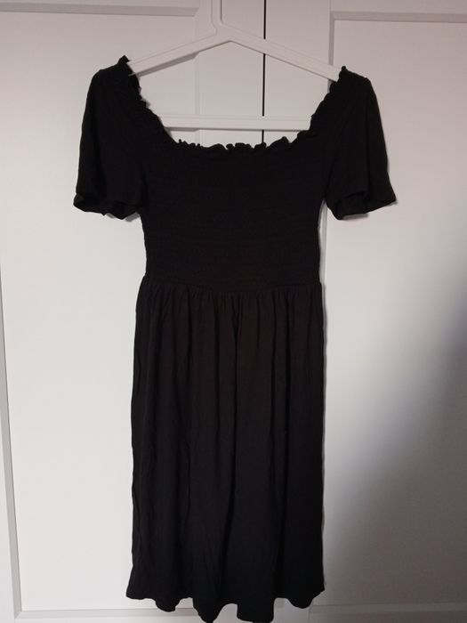 Czarna sukienka ciążowa H&M MAMA roz. S