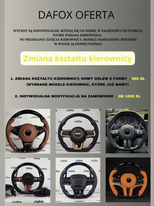 Kierownica do BMW E60/E61 M5, E63/E64 M6 – LCI & pre-LCI – mod. Dafox