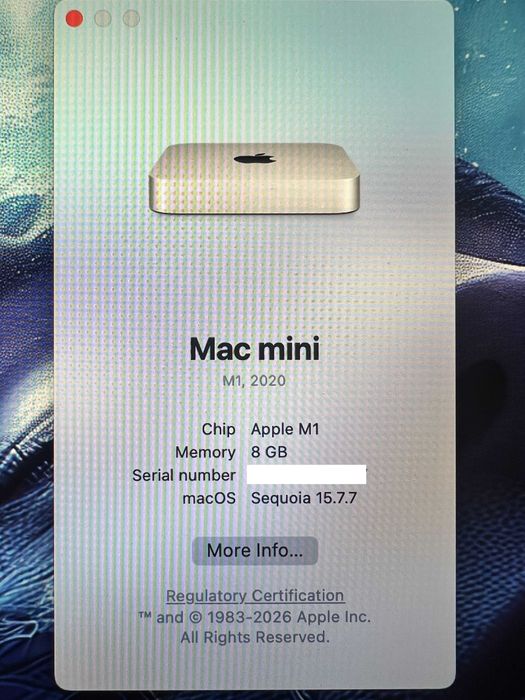 Mac Mini Apple M1 (8GB / 256GB) – Como Novo + Caixa Original
