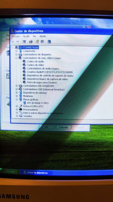 PC Retro Completo – Celeron 501MHz + CRT Samsung + ATI + Creative
