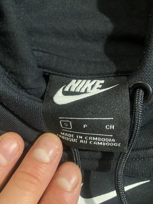 (S) Женское черное худи NIKE SPORTSWEAR SWOOSH HOODIE худі толстовка