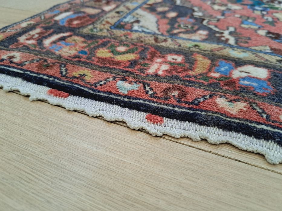 Śliczny wełniany irański chodnik Kashan 80x270cm nr 1538