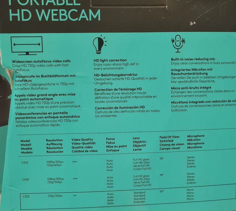 C5 Portable HD Webcam logitech474950418962196484