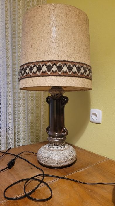 Stara lampa stołowa Boho