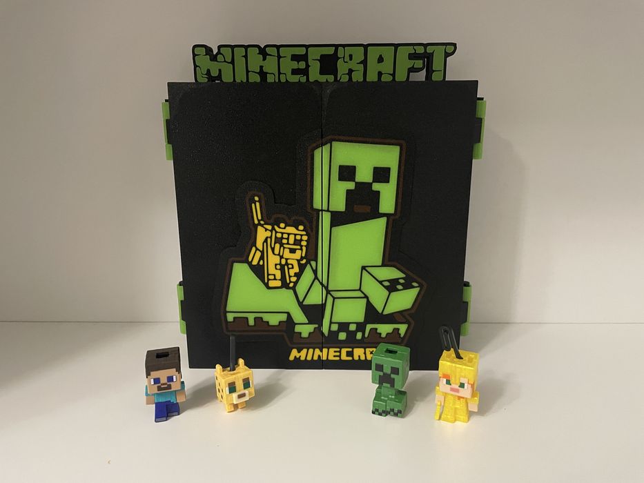 ‼️Minecraft‼️ Поличка для фігурок майнкрафт, Підставка minecraft