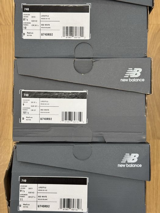 New balance 740  26.5 27 27.5 см