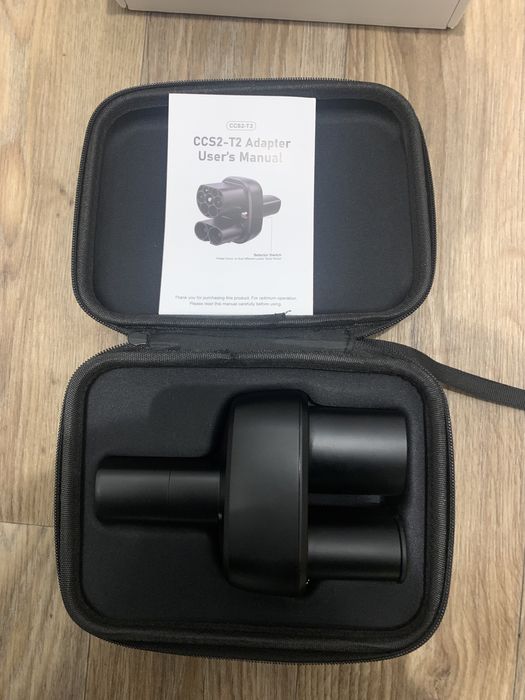 Перехідник адаптер 2в1 CCS2 combo type2 DC+AC+220 Tesla 3 Y S USA