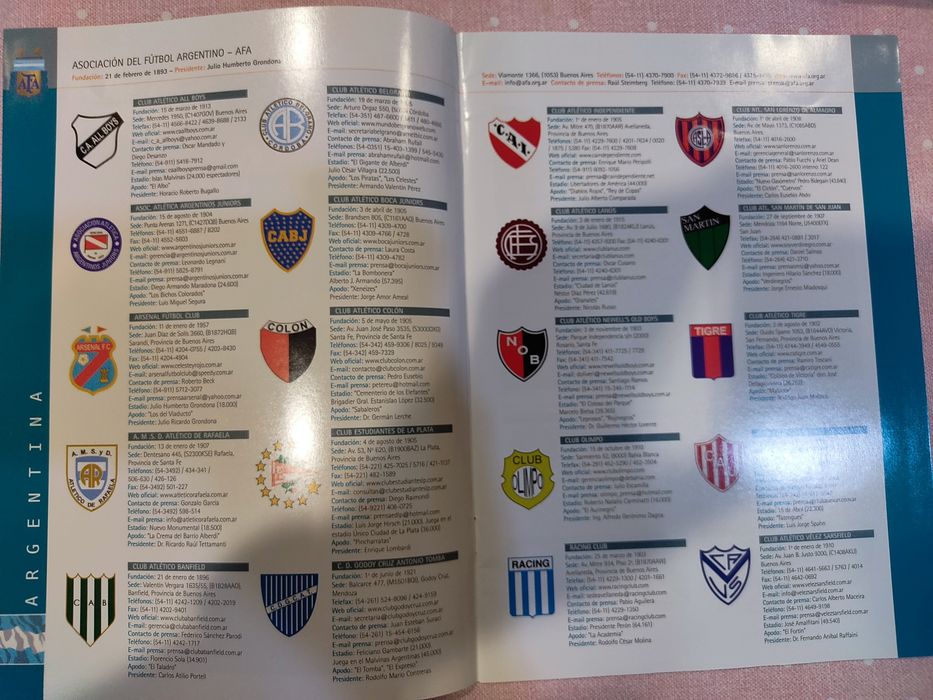 Guia de clubes sul americanos 1 liga 2011/12