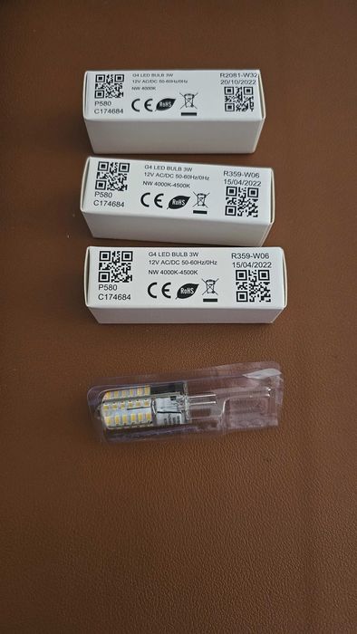 Duas lâmpadas Led G4 12V 3W