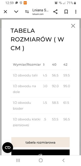 Lniana biala sukienka 40 Tatuum