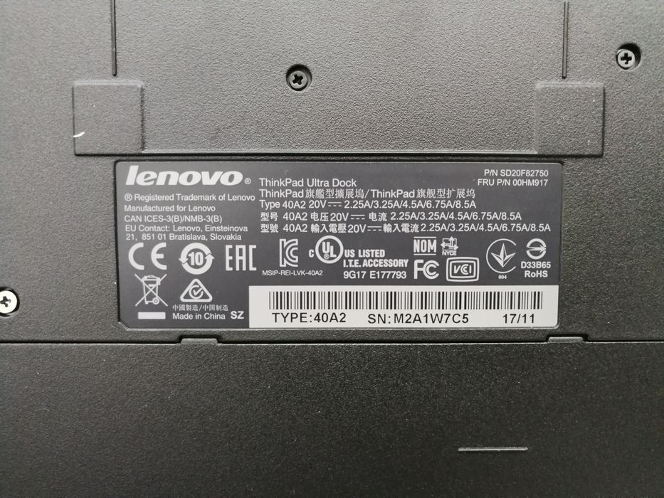Dockstation Lenovo ThinkPad Ultra Dock