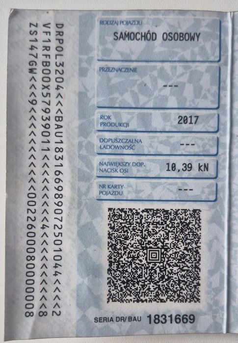 Reno mega 2017 rok uszkodzony